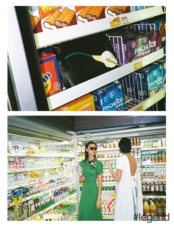 On Louise Dress _ Miu Miu | Sunglasses _ Louis Vuitton / On Angie Dress _ Rosetta Getty at Net-A-Porter | Jeans _ Xu Zhi at Lane Crawford